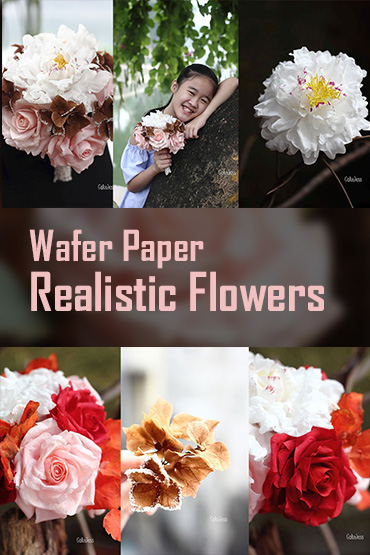 Wafer Paper Realistic Flowers