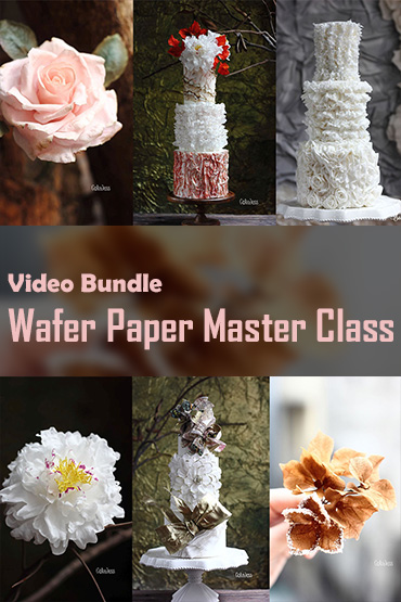 Video Bundle Course: Wafer Paper Masterclass (A bundle of “Wafer paper Realistic Flowers” & ” Wafer Paper Creative Textures”)