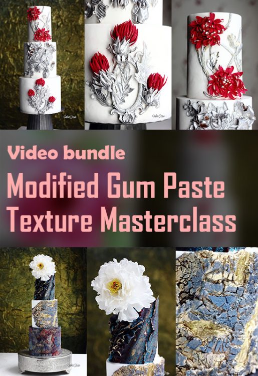 Modified Gum Paste & Texture Masterclass (A Bundle of Modified Gum Paste  Module 1 & 2)