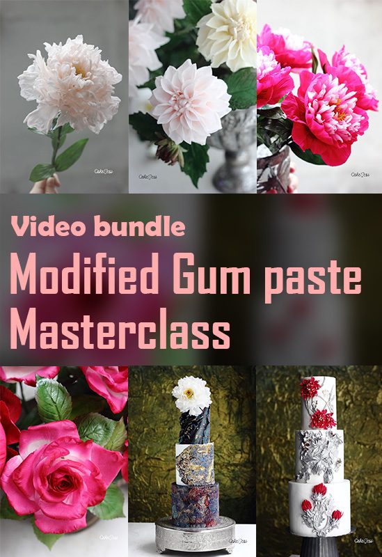 Modified Gum Paste Masterclass (A bundle of Modified Gum Paste Modules 1,2,3,4)