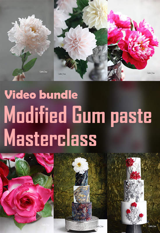 Modified Gum Paste Masterclass (A bundle of Modified Gum Paste Modules 1,2,3,4)