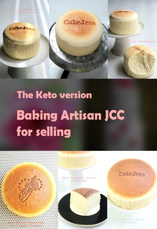 Baking Artisan Japanese Cotton Cheesecakes for selling – the Keto version